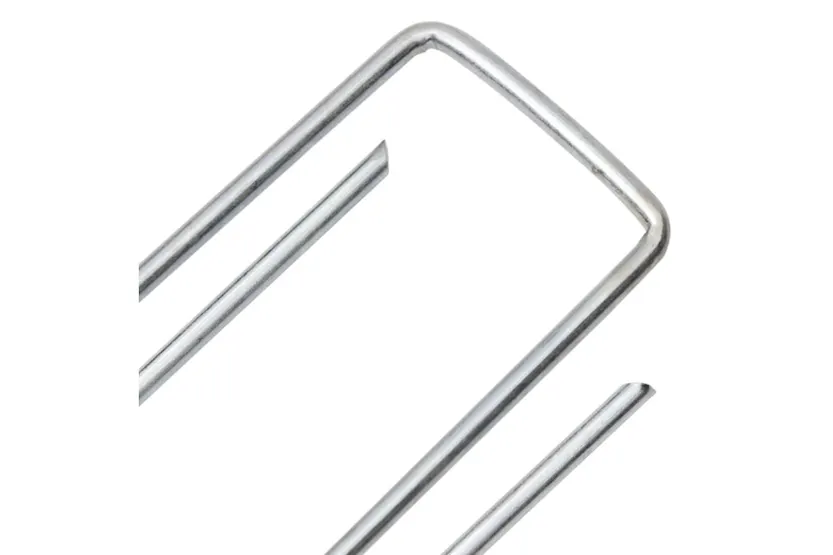 Vidaxl Ground Pegs U Shape 25 Pcs 15x3.5 Cm Galvanised Steel Vidaxl Ground Pegs U Shape 25 Pcs 15x3.5 Cm Galvanised Steel
