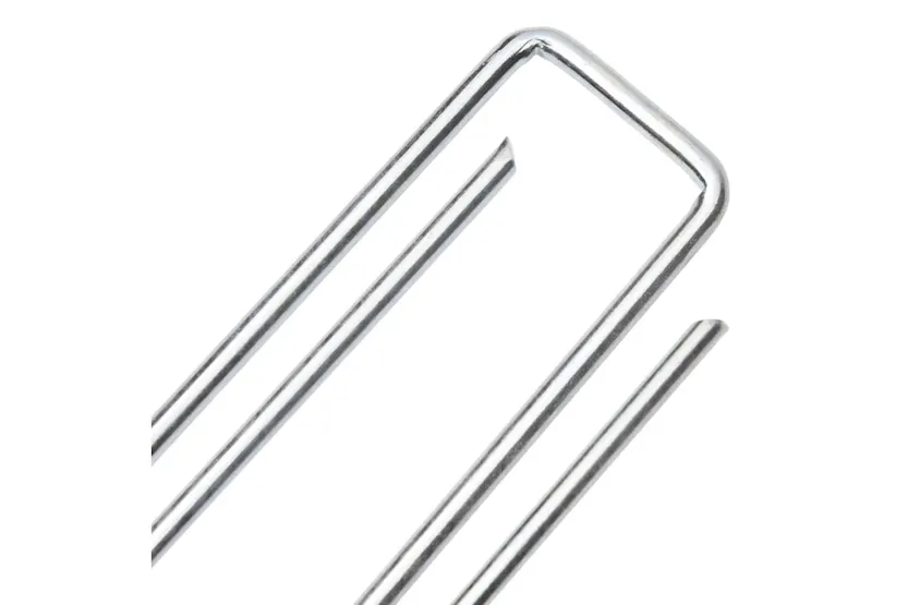 Vidaxl Ground Pegs U Shape 25 Pcs 20x3.5 Cm Galvanised Steel Vidaxl Ground Pegs U Shape 25 Pcs 20x3.5 Cm Galvanised Steel