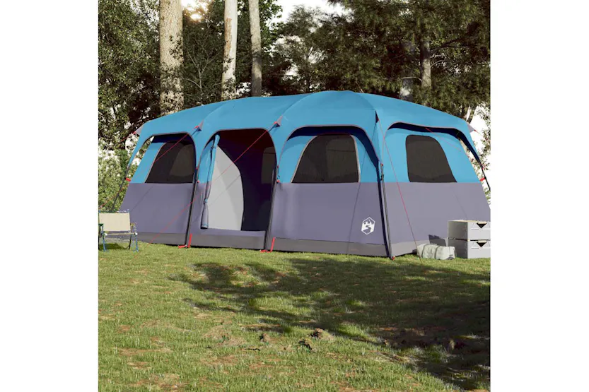 Vidaxl Family Tent Cabin 10-person Blue Waterproof Vidaxl Family Tent Cabin 10-person Blue Waterproof