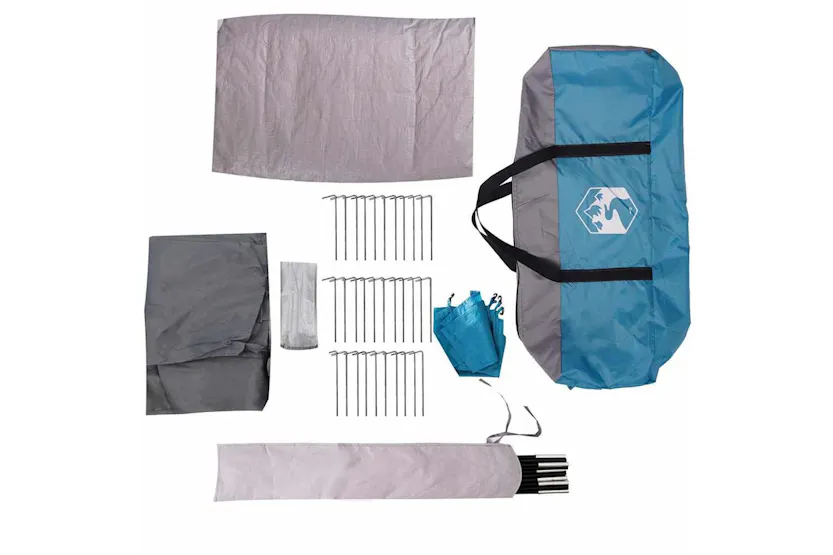 Vidaxl Family Tent Cabin 10-person Blue Waterproof Vidaxl Family Tent Cabin 10-person Blue Waterproof