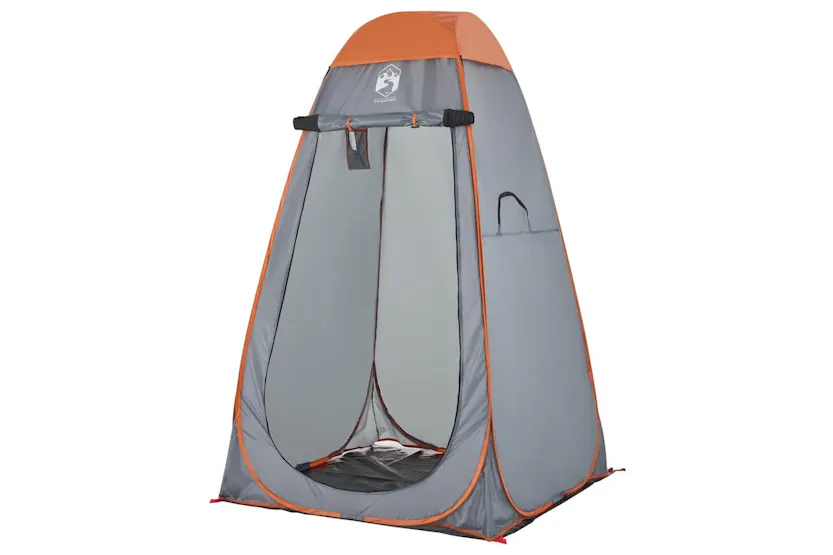 Vidaxl Privacy Tent Grey And Orange Pop-up Waterproof Vidaxl Privacy Tent Grey And Orange Pop-up Waterproof