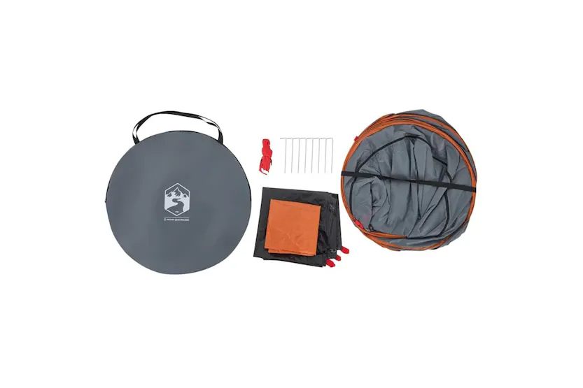 Vidaxl Privacy Tent Grey And Orange Pop-up Waterproof Vidaxl Privacy Tent Grey And Orange Pop-up Waterproof