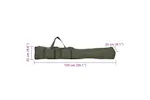 Vidaxl Fishing Rod Bag Dark Green 150 Cm Oxford Fabric Vidaxl Fishing Rod Bag Dark Green 150 Cm Oxford Fabric