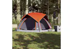 Vidaxl Camping Tent Cabin 4-person Grey And Orange Waterproof Vidaxl Camping Tent Cabin 4-person Grey And Orange Waterproof