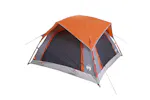 Vidaxl Camping Tent Cabin 4-person Grey And Orange Waterproof Vidaxl Camping Tent Cabin 4-person Grey And Orange Waterproof