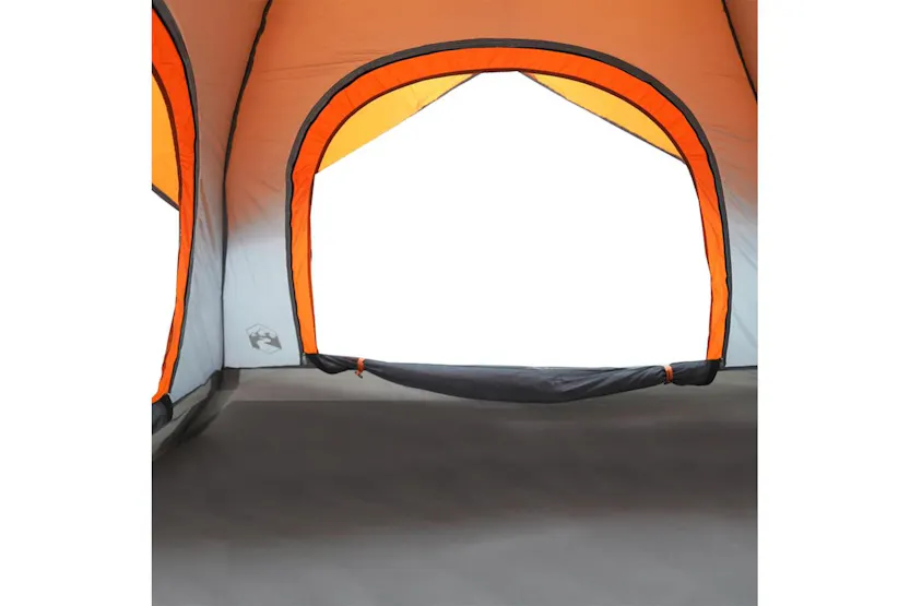 Vidaxl Camping Tent Cabin 4-person Grey And Orange Waterproof Vidaxl Camping Tent Cabin 4-person Grey And Orange Waterproof