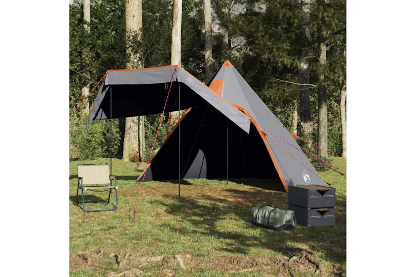 Vidaxl Camping Tent Tipi 5-person Grey Waterproof Vidaxl Camping Tent Tipi 5-person Grey Waterproof
