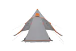 Vidaxl Camping Tent Tipi 5-person Grey Waterproof Vidaxl Camping Tent Tipi 5-person Grey Waterproof