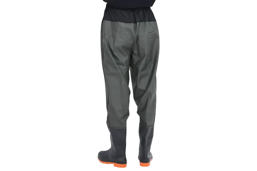 Vidaxl Waist Waders With Boots Dark Green Size 41 Vidaxl Waist Waders With Boots Dark Green Size 41