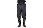 Vidaxl Waist Waders With Boots Black Size 45 Vidaxl Waist Waders With Boots Black Size 45