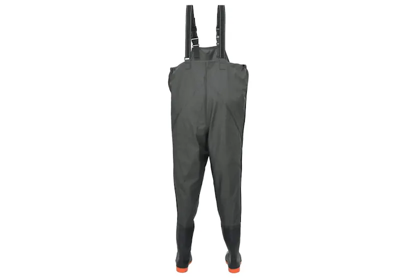 Vidaxl Chest Waders With Boots Dark Green Size 44 Vidaxl Chest Waders With Boots Dark Green Size 44