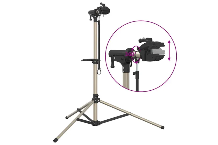Vidaxl Bike Repair Stand Foldable Adjustable 120-165 Cm Aluminium Vidaxl Bike Repair Stand Foldable Adjustable 120-165 Cm Aluminium