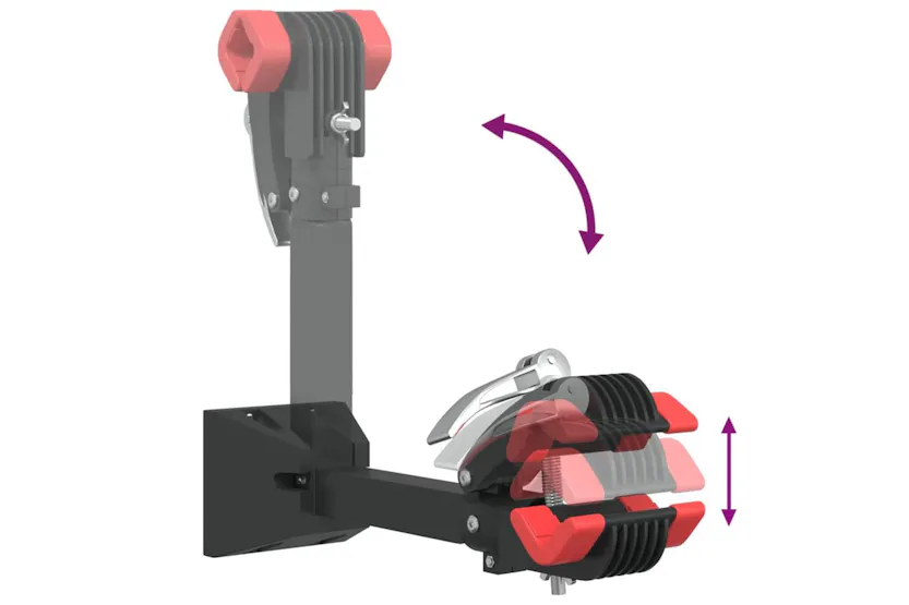 Vidaxl Bike Repair Stand Wall Mounted Foldable Red And Black Steel Vidaxl Bike Repair Stand Wall Mounted Foldable Red And Black Steel