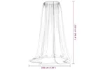 Vidaxl Mosquito Net For Umbrella 220 Mesh White Φ330x250 Cm Vidaxl Mosquito Net For Umbrella 220 Mesh White Φ330x250 Cm