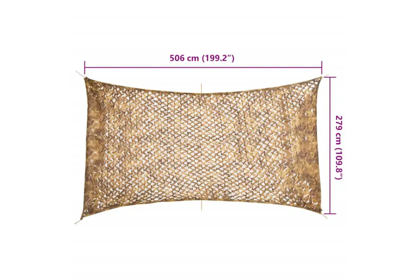 Vidaxl Camouflage Net With Storage Bag 506x279 Cm Sand Vidaxl Camouflage Net With Storage Bag 506x279 Cm Sand