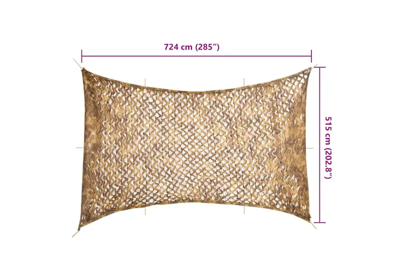 Vidaxl Camouflage Net With Storage Bag 724x515 Cm Sand Vidaxl Camouflage Net With Storage Bag 724x515 Cm Sand