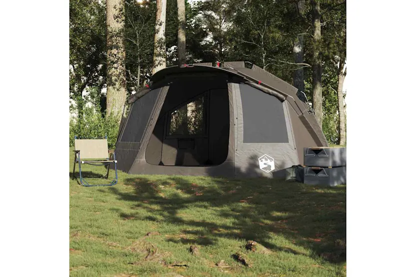 Vidaxl Fishing Tent 5-person Grey Waterproof Vidaxl Fishing Tent 5-person Grey Waterproof