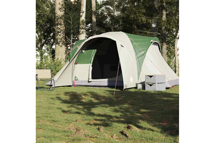 Vidaxl Family Tent Dome 6-person Green Waterproof Vidaxl Family Tent Dome 6-person Green Waterproof