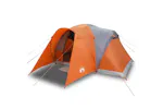 Vidaxl Family Tent Dome 6-person Grey And Orange Waterproof Vidaxl Family Tent Dome 6-person Grey And Orange Waterproof