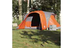 Vidaxl Family Tent Dome 6-person Grey And Orange Waterproof Vidaxl Family Tent Dome 6-person Grey And Orange Waterproof