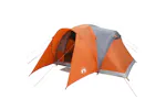 Vidaxl Family Tent Dome 6-person Grey And Orange Waterproof Vidaxl Family Tent Dome 6-person Grey And Orange Waterproof