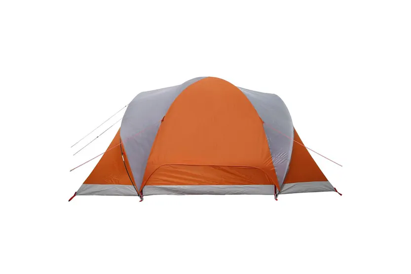 Vidaxl Family Tent Dome 6-person Grey And Orange Waterproof Vidaxl Family Tent Dome 6-person Grey And Orange Waterproof