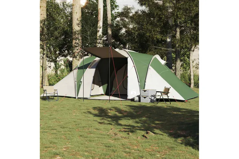 Vidaxl Family Tent Dome 6-person Green Waterproof Vidaxl Family Tent Dome 6-person Green Waterproof