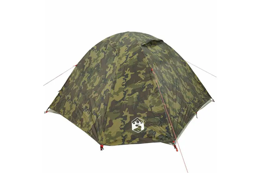 Vidaxl Camping Tent Dome 3-person Camouflage Waterproof Vidaxl Camping Tent Dome 3-person Camouflage Waterproof
