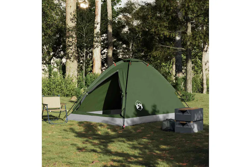 Vidaxl Camping Tent Dome 4-person Olive Green Waterproof Vidaxl Camping Tent Dome 4-person Olive Green Waterproof
