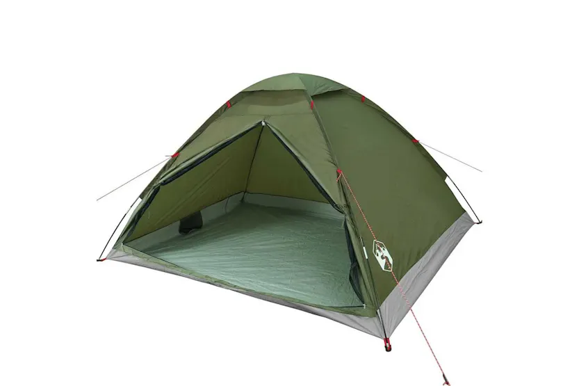 Vidaxl Camping Tent Dome 4-person Olive Green Waterproof Vidaxl Camping Tent Dome 4-person Olive Green Waterproof