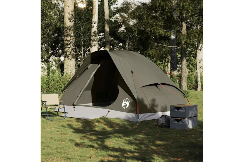 Vidaxl Camping Tent Dome 4-person Brown Waterproof Vidaxl Camping Tent Dome 4-person Brown Waterproof