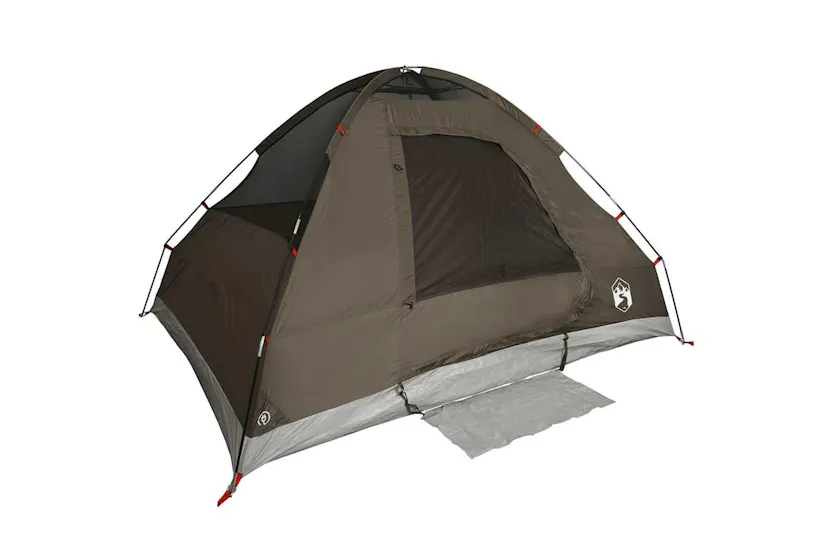 Vidaxl Camping Tent Dome 4-person Brown Waterproof Vidaxl Camping Tent Dome 4-person Brown Waterproof