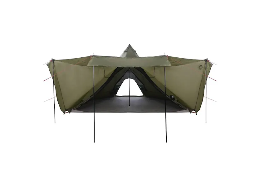 Vidaxl Family Tent Tipi 8-person Olive Green Waterproof Vidaxl Family Tent Tipi 8-person Olive Green Waterproof
