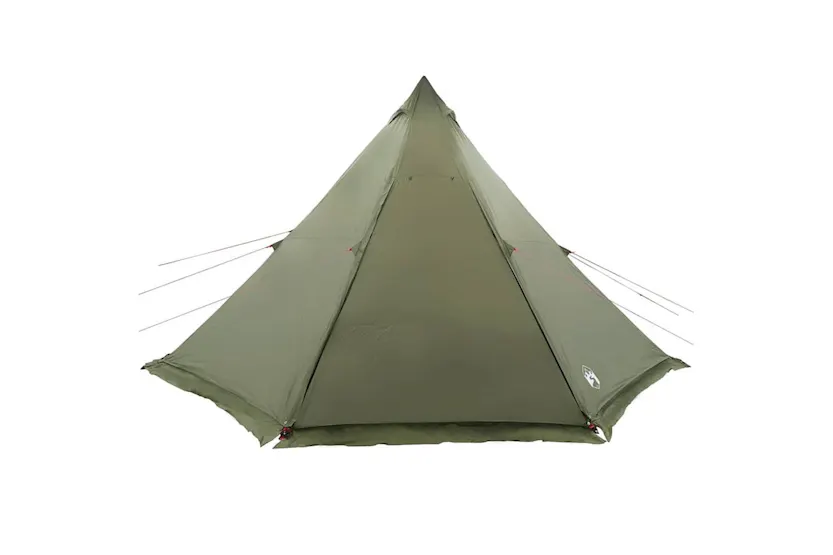 Vidaxl Family Tent Tipi 8-person Olive Green Waterproof Vidaxl Family Tent Tipi 8-person Olive Green Waterproof