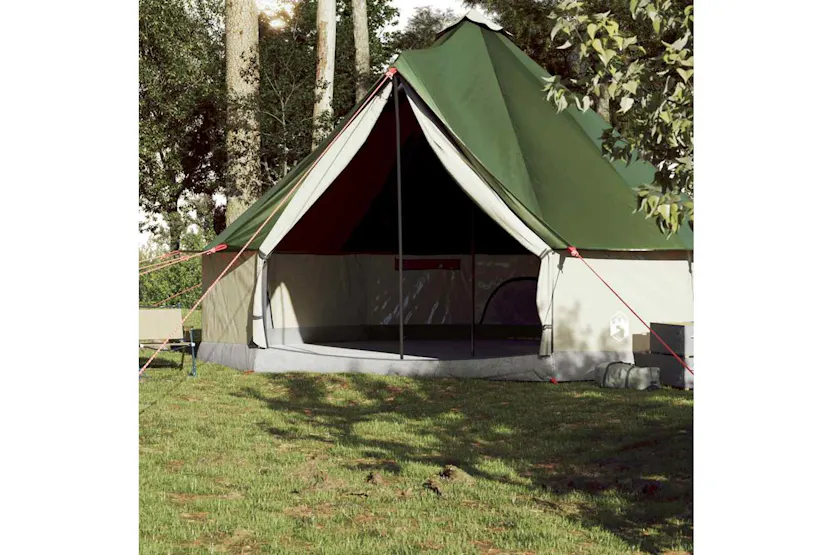 Vidaxl Family Tent Tipi 10-person Green Waterproof Vidaxl Family Tent Tipi 10-person Green Waterproof