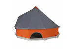 Vidaxl Family Tent Tipi 10-person Grey And Orange Waterproof Vidaxl Family Tent Tipi 10-person Grey And Orange Waterproof