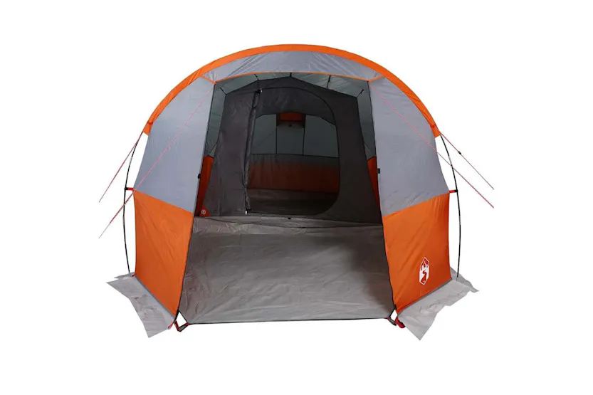 Vidaxl Camping Tent Tunnel 4-person Grey And Orange Waterproof Vidaxl Camping Tent Tunnel 4-person Grey And Orange Waterproof