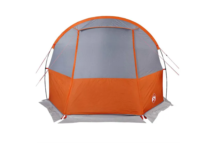 Vidaxl Camping Tent Tunnel 4-person Grey And Orange Waterproof Vidaxl Camping Tent Tunnel 4-person Grey And Orange Waterproof