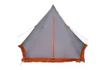 Vidaxl Family Tent Tipi 6-person Grey And Orange Waterproof Vidaxl Family Tent Tipi 6-person Grey And Orange Waterproof