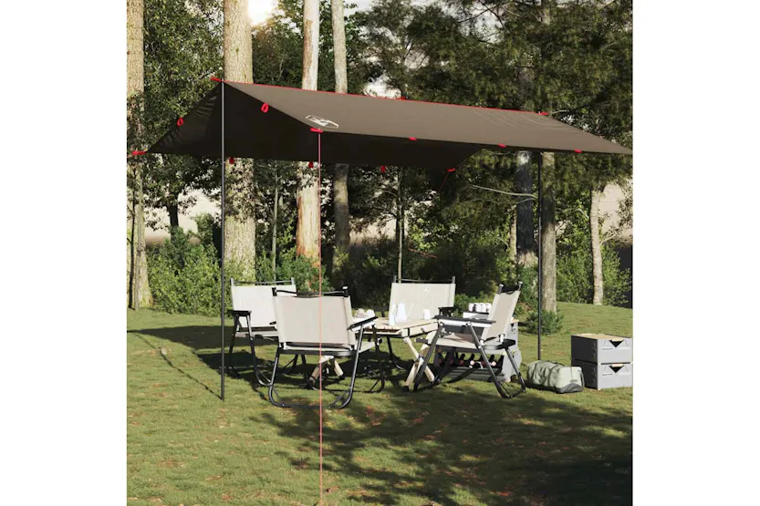 Vidaxl Camping Tarp Brown 406x306 Cm Waterproof Vidaxl Camping Tarp Brown 406x306 Cm Waterproof