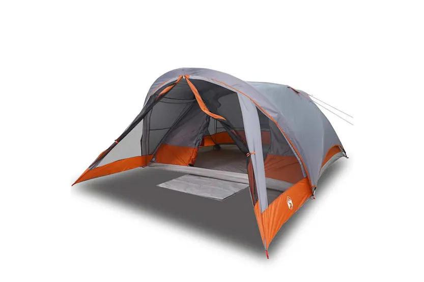 Vidaxl Family Tent Cabin 6-person Grey Waterproof Vidaxl Family Tent Cabin 6-person Grey Waterproof