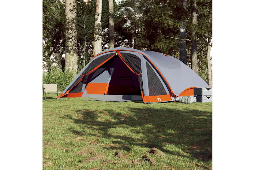 Vidaxl Family Tent Cabin 6-person Grey Waterproof Vidaxl Family Tent Cabin 6-person Grey Waterproof