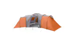Vidaxl Family Tent Dome 12-person Grey And Orange Waterproof Vidaxl Family Tent Dome 12-person Grey And Orange Waterproof