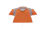 Vidaxl Family Tent Dome 12-person Grey And Orange Waterproof Vidaxl Family Tent Dome 12-person Grey And Orange Waterproof
