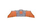 Vidaxl Family Tent Dome 12-person Grey And Orange Waterproof Vidaxl Family Tent Dome 12-person Grey And Orange Waterproof