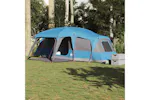 Vidaxl Family Tent With Porch Dome 9-person Blue Waterproof Vidaxl Family Tent With Porch Dome 9-person Blue Waterproof