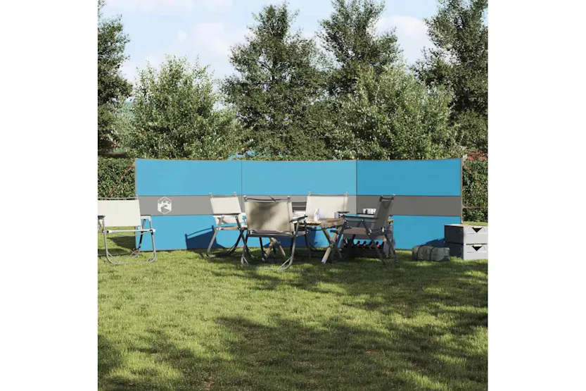 Vidaxl Camping Windbreak Blue 490x123 Cm Waterproof Vidaxl Camping Windbreak Blue 490x123 Cm Waterproof