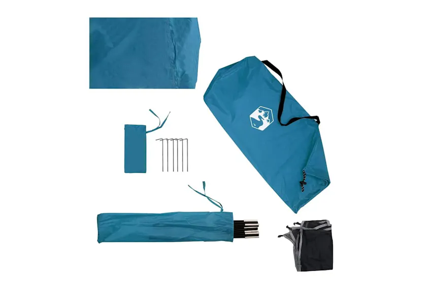 Vidaxl Camping Windbreak Blue 490x123 Cm Waterproof Vidaxl Camping Windbreak Blue 490x123 Cm Waterproof