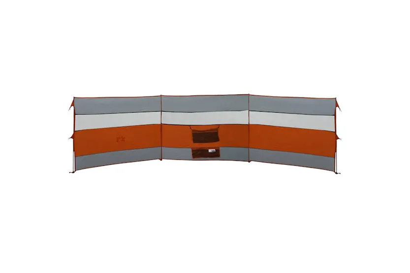 Vidaxl Camping Windbreak Grey And Orange 508x130 Cm Waterproof Vidaxl Camping Windbreak Grey And Orange 508x130 Cm Waterproof