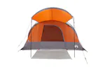 Vidaxl Family Tent Tunnel 8-person Grey And Orange Waterproof Vidaxl Family Tent Tunnel 8-person Grey And Orange Waterproof